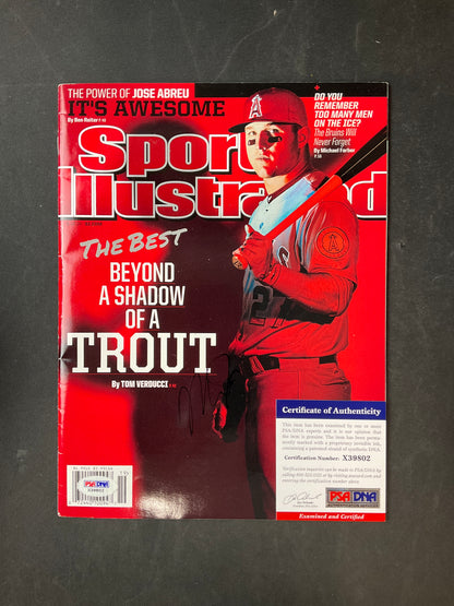 Mike Trout Signed Sports Illustrated MLB PSA/DNA Certified Auto Los Angeles Angels