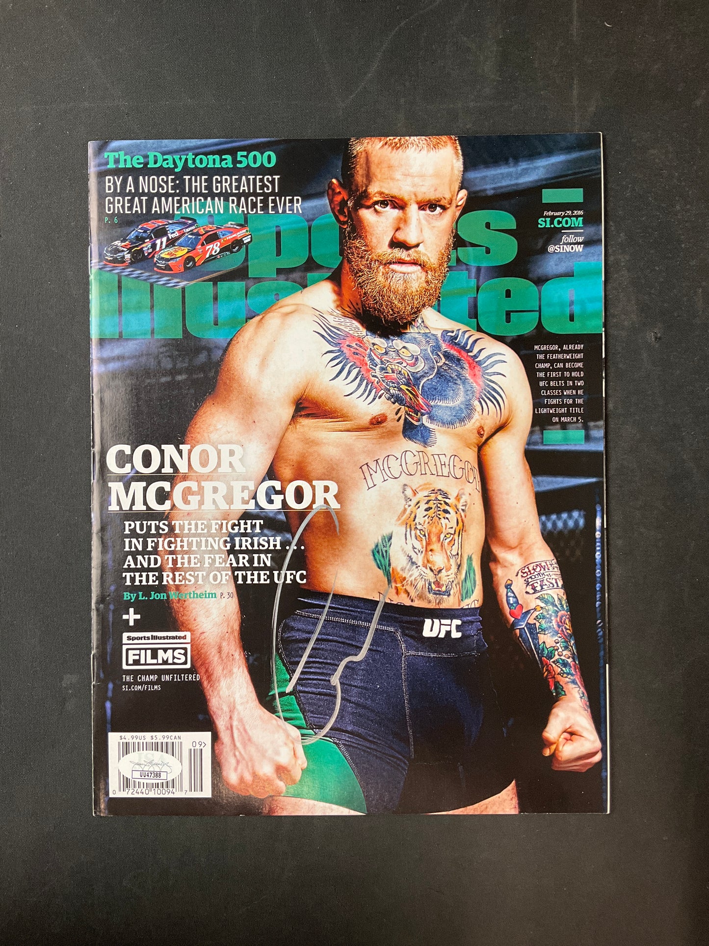 Conor McGregor Signed Sports Illustrated UFC JSA Certified Auto