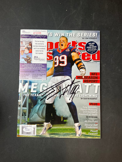 JJ Watt Signed Sports Illustrated NFL JSA Certified Auto Houston Texans