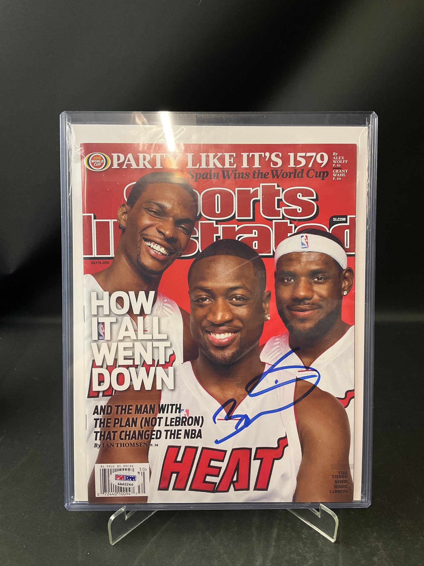 Dwyane Wade Signed Sports Illustrated NBA PSA/DNA Certified Auto Miami Heat