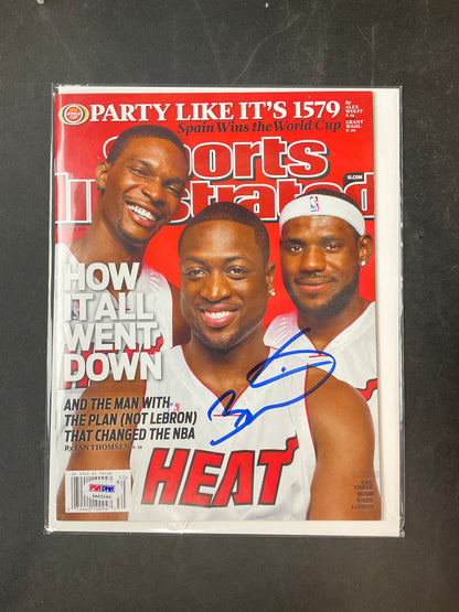 Dwyane Wade Signed Sports Illustrated NBA PSA/DNA Certified Auto Miami Heat