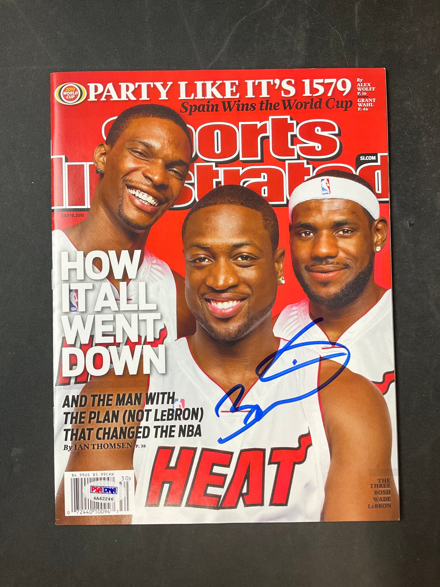 Dwyane Wade Signed Sports Illustrated NBA PSA/DNA Certified Auto Miami Heat