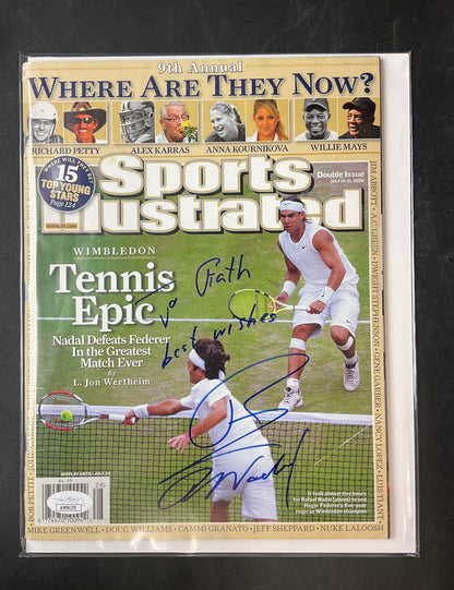 Rafael Nadal Signed Sports Illustrated Tennis JSA Certified Auto Rare Full Name