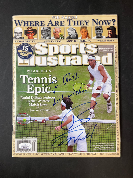 Rafael Nadal Signed Sports Illustrated Tennis JSA Certified Auto Rare Full Name