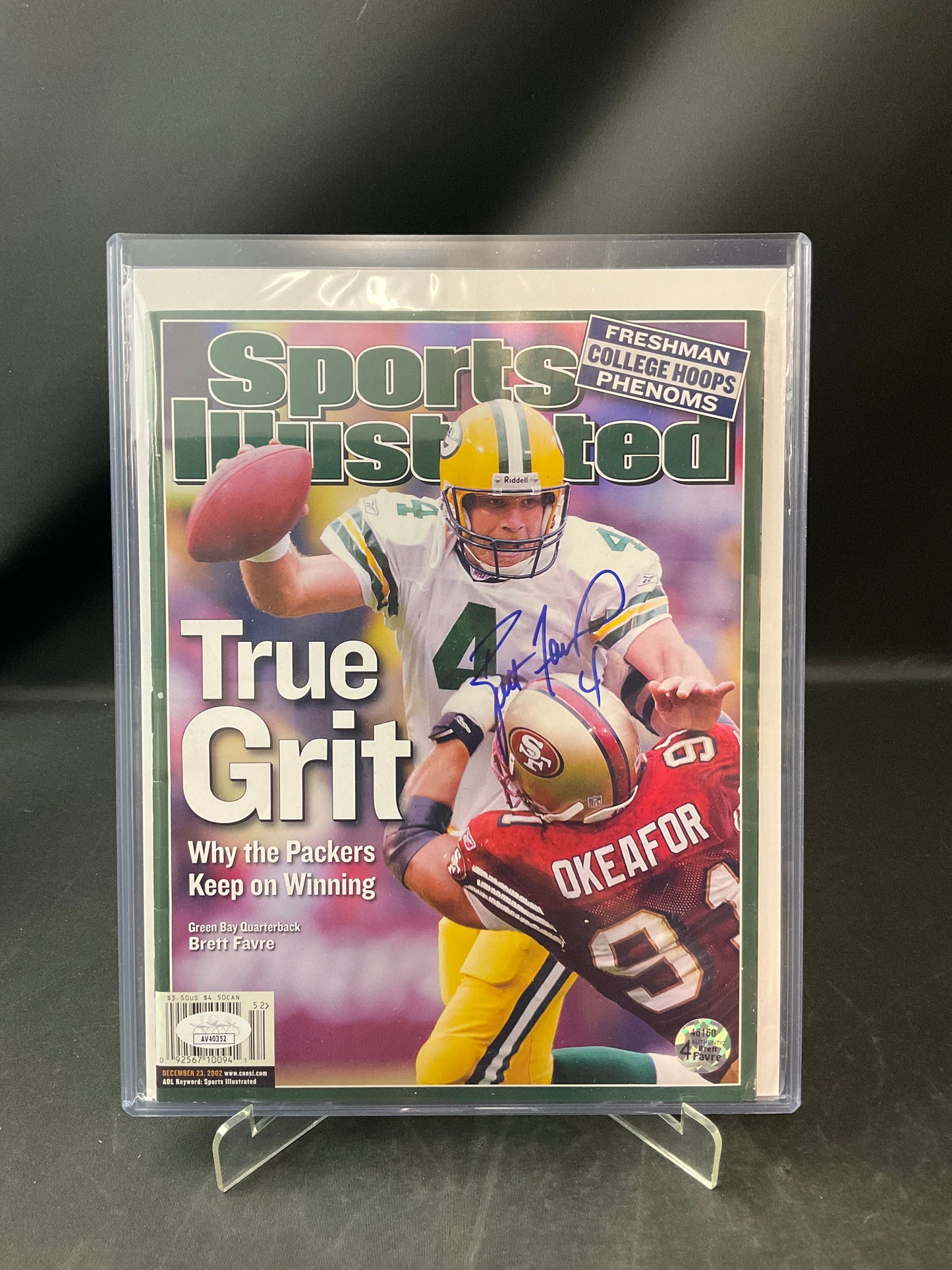 Brett Favre Signed Sports Illustrated NFL JSA Certified Auto Green Bay Packers