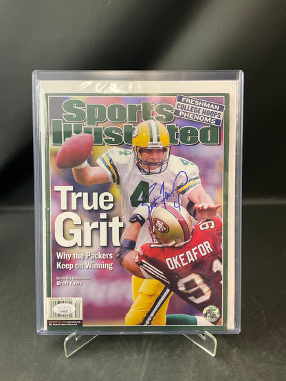 Brett Favre Signed Sports Illustrated NFL JSA Certified Auto Green Bay Packers