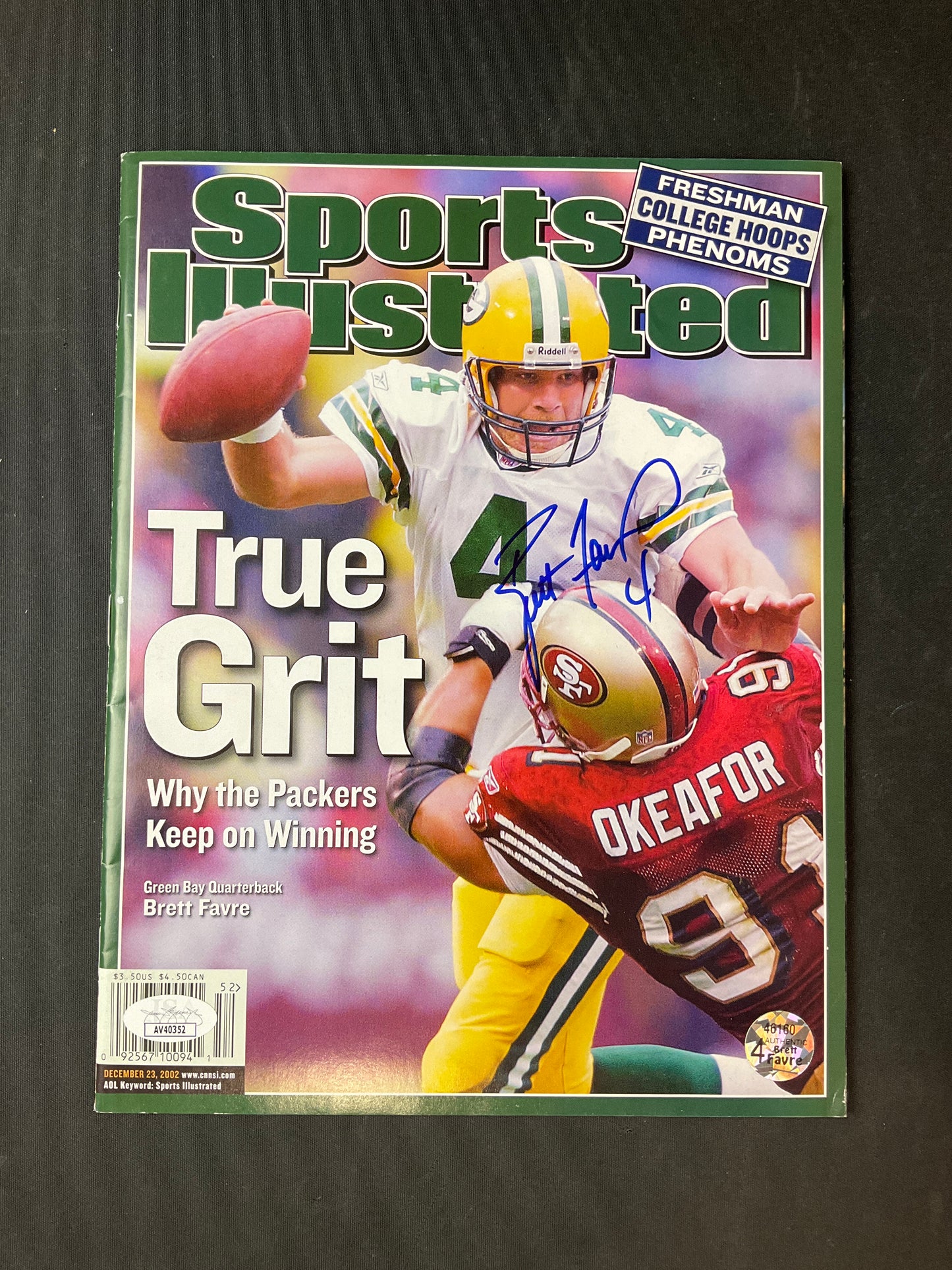 Brett Favre Signed Sports Illustrated NFL JSA Certified Auto Green Bay Packers