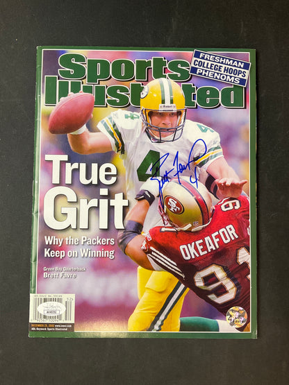 Brett Favre Signed Sports Illustrated NFL JSA Certified Auto Green Bay Packers