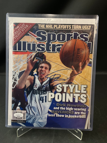 Dirk Nowitzki Signed Sports Illustrated NBA JSA Certified Auto Dallas Mavericks