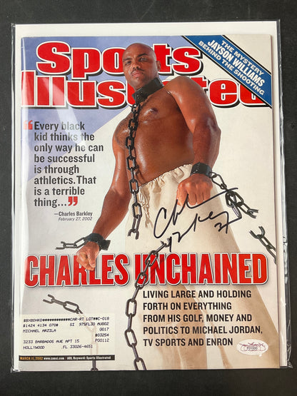 Charles Barkley Signed Sports Illustrated NBA JSA Certified Auto 76ers Suns