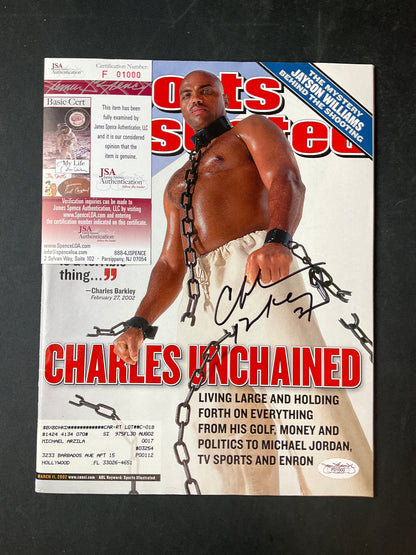 Charles Barkley Signed Sports Illustrated NBA JSA Certified Auto 76ers Suns