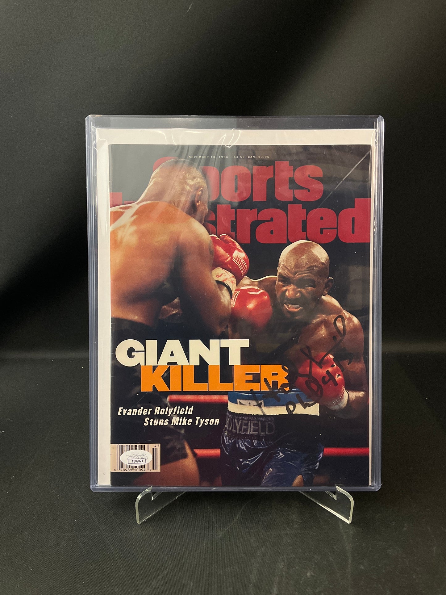 Evander Holyfield Signed Sports Illustrated Boxing JSA Certified Auto