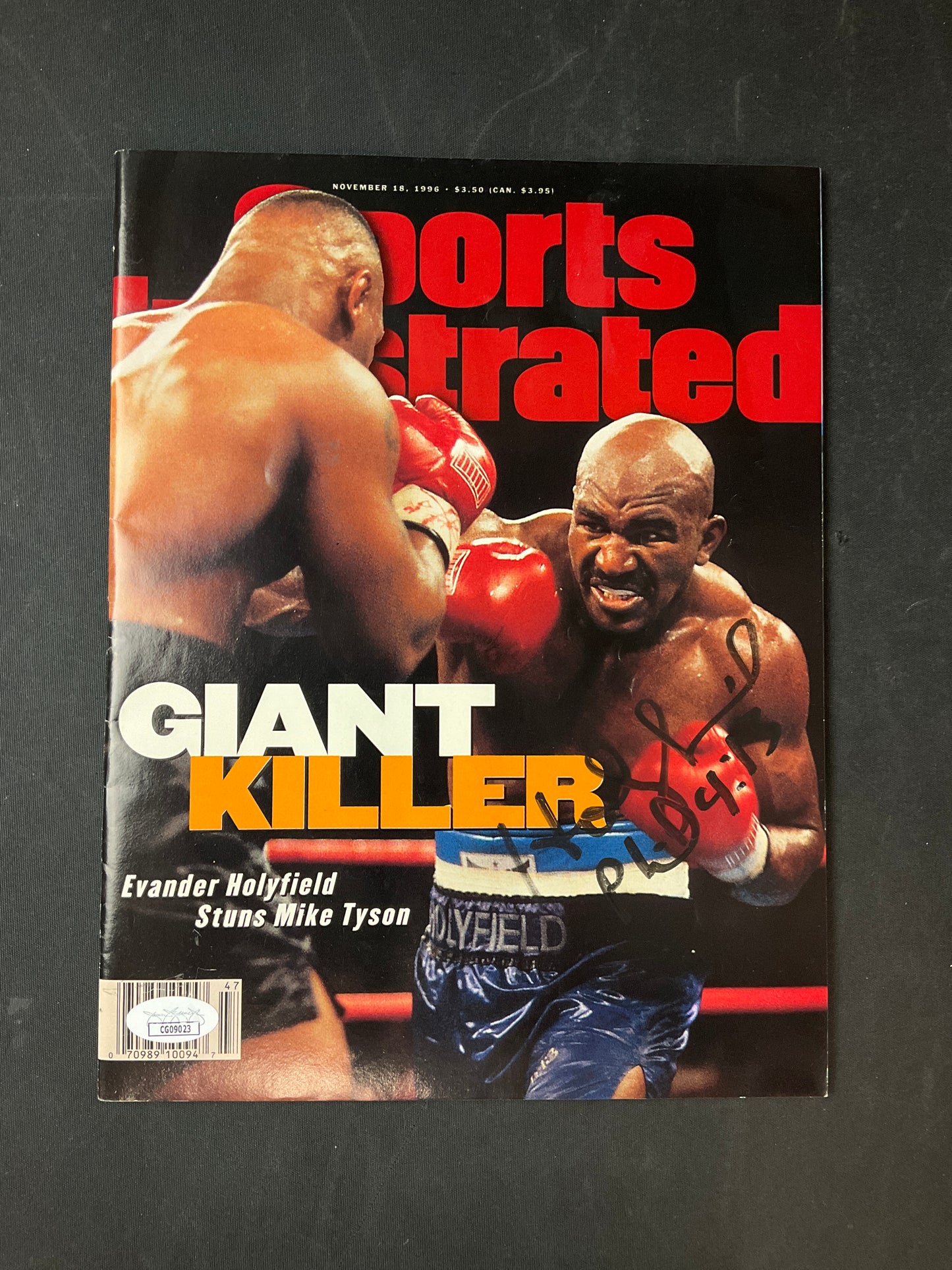 Evander Holyfield Signed Sports Illustrated Boxing JSA Certified Auto