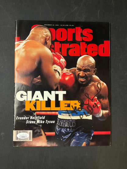 Evander Holyfield Signed Sports Illustrated Boxing JSA Certified Auto