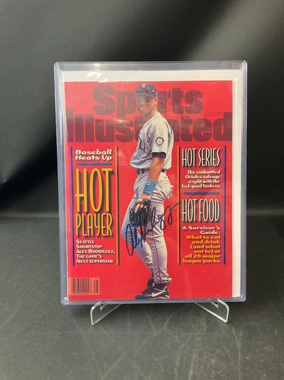 Alex Rodriguez Signed Sports Illustrated MLB Auto Seattle Mariners