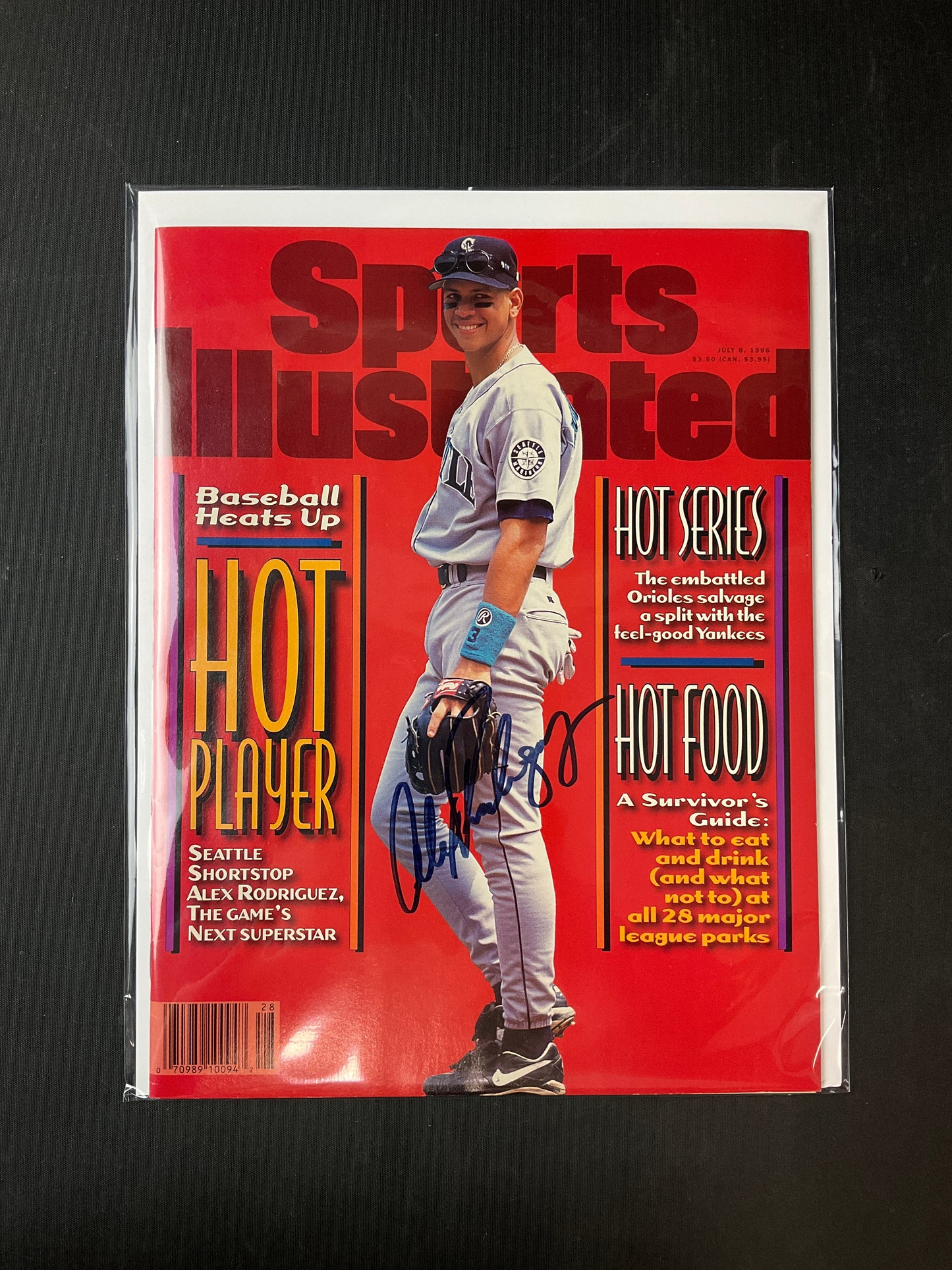 Alex Rodriguez Signed Sports Illustrated MLB Auto Seattle Mariners