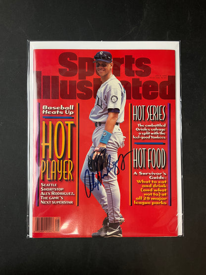 Alex Rodriguez Signed Sports Illustrated MLB Auto Seattle Mariners