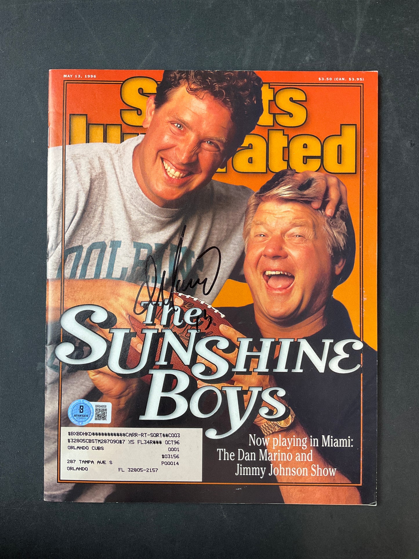 Dan Marino Signed Sports Illustrated NFL Beckett Certified Auto Miami Dolphins