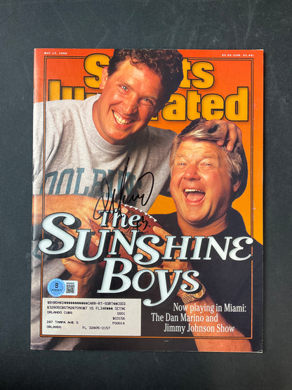 Dan Marino Signed Sports Illustrated NFL Beckett Certified Auto Miami Dolphins