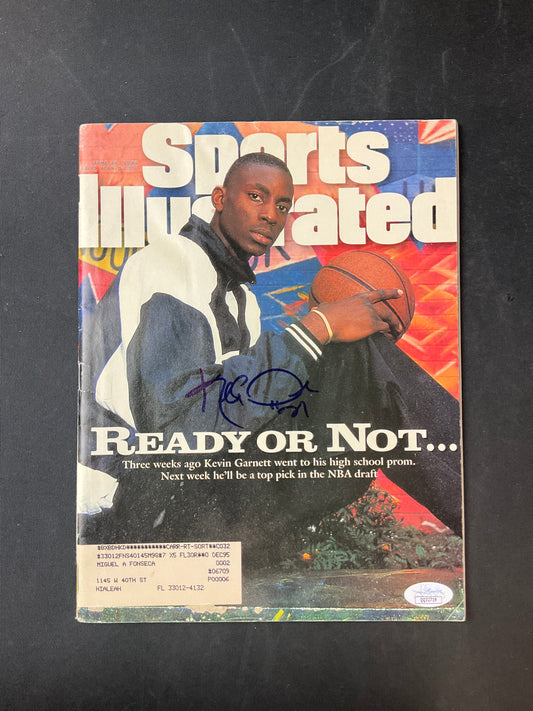 Kevin Garnett Signed Sports Illustrated NBA JSA Certified Auto Minnesota Timberwolves