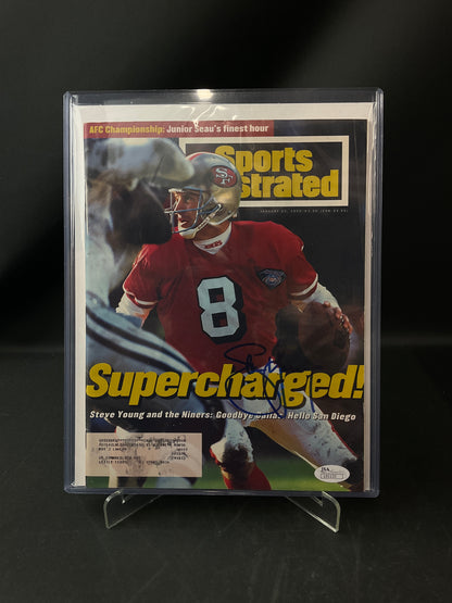 Steve Young Signed Sports Illustrated NFL JSA Certified Auto San Francisco 49ers