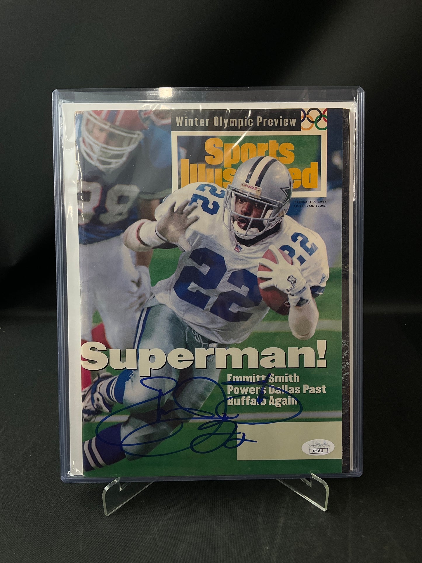 Emmitt Smith Signed Sports Illustrated NFL JSA Certified Auto Dallas Cowboys