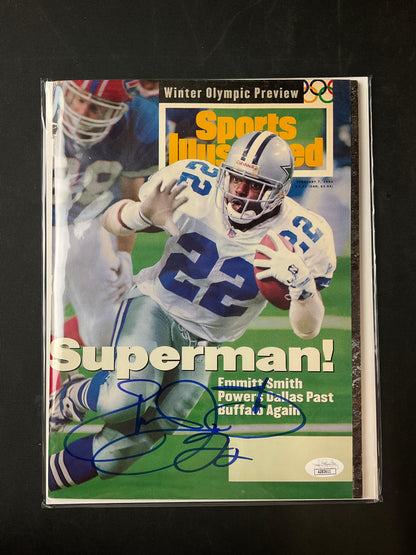 Emmitt Smith Signed Sports Illustrated NFL JSA Certified Auto Dallas Cowboys