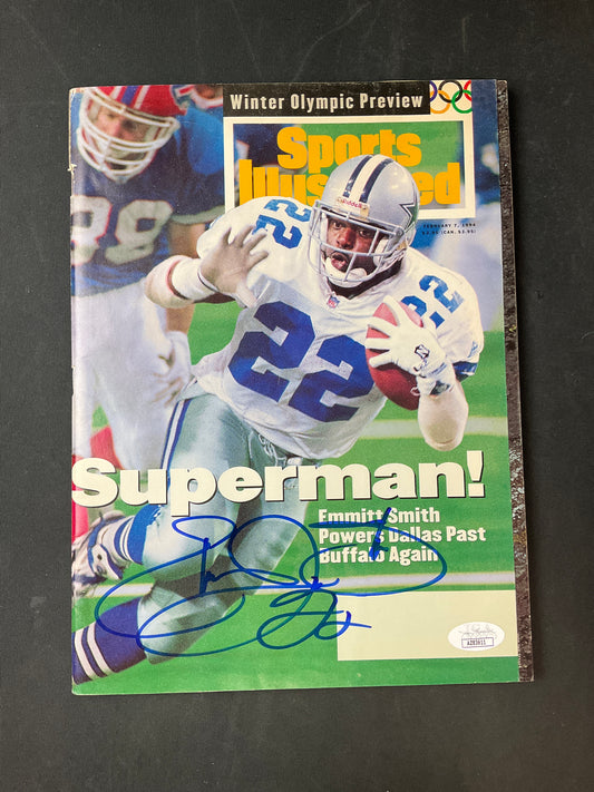 Emmitt Smith Signed Sports Illustrated NFL JSA Certified Auto Dallas Cowboys