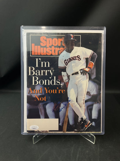 Barry Bonds Signed Sports Illustrated MLB JSA Certified Auto San Francisco Giants