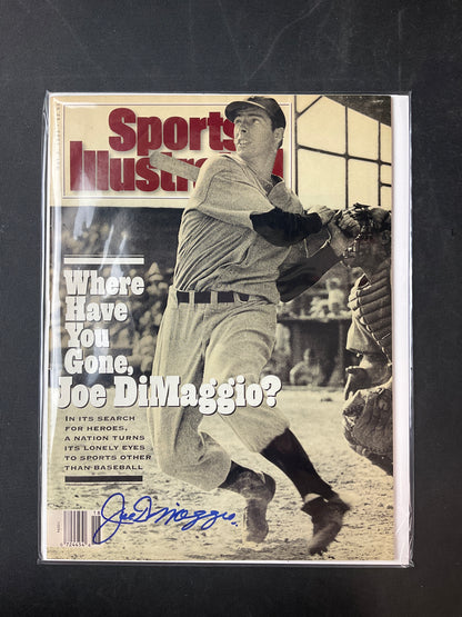 Joe DiMaggio Signed Sports Illustrated MLB JSA Certified Auto New York Yankees