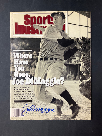 Joe DiMaggio Signed Sports Illustrated MLB JSA Certified Auto New York Yankees