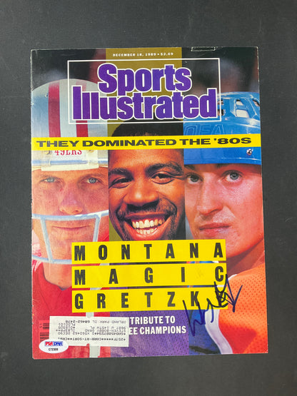 Wayne Gretzky Sports Illustrated Cover NHL PSA Certified Auto Edmonton Oilers 1989