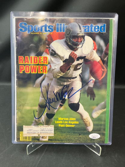 Marcus Allen Sports Illustrated NFL JSA Certified Auto Las Vegas Raiders
