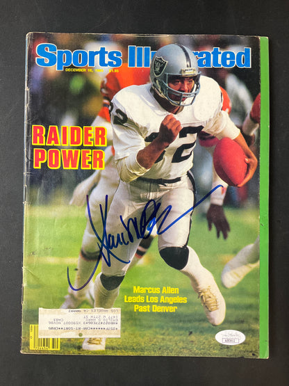 Marcus Allen Sports Illustrated NFL JSA Certified Auto Las Vegas Raiders