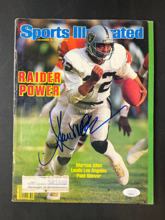 Marcus Allen Sports Illustrated NFL JSA Certified Auto Las Vegas Raiders