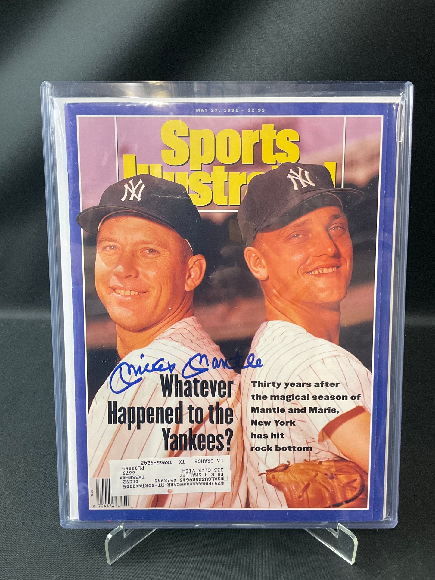 Mickey Mantle Sports Illustrated MLB JSA Certified Auto New York Yankees