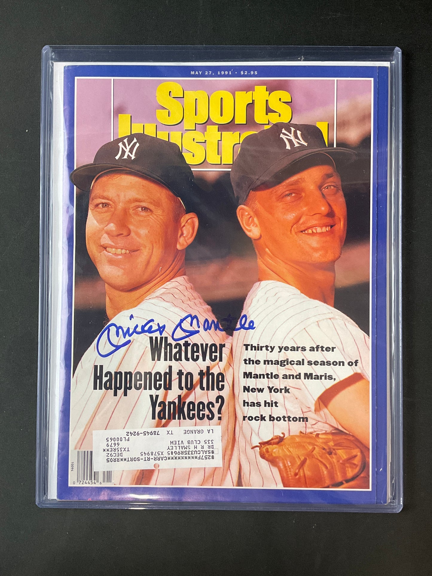Mickey Mantle Sports Illustrated MLB JSA Certified Auto New York Yankees