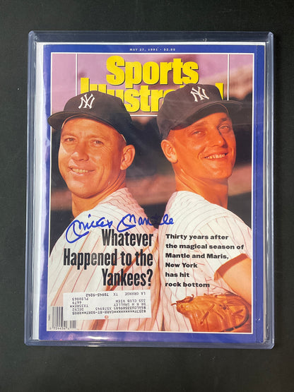 Mickey Mantle Sports Illustrated MLB JSA Certified Auto New York Yankees