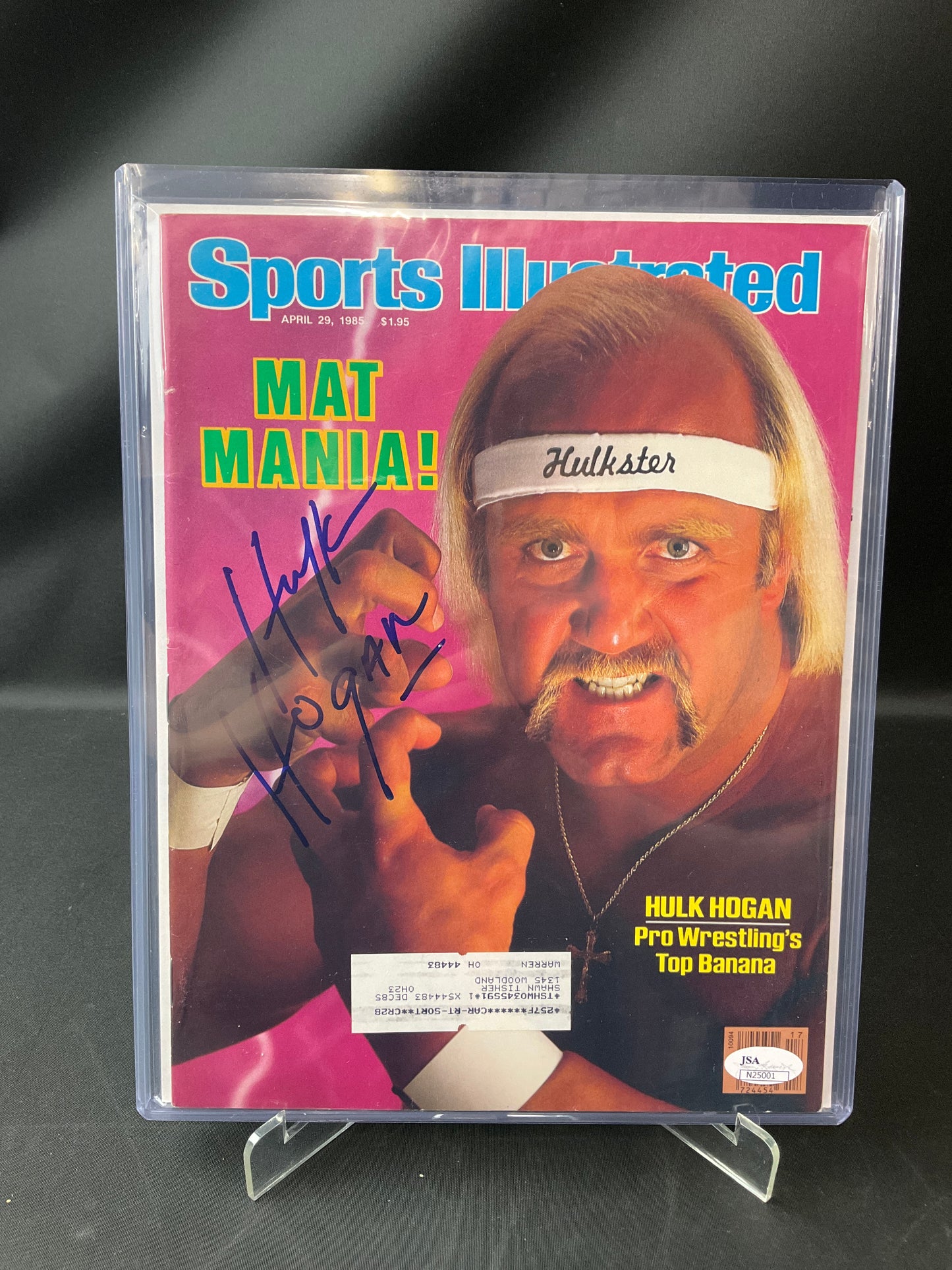 Hulk Hogan Sports Illustrated Wrestling JSA Certified Auto 1985