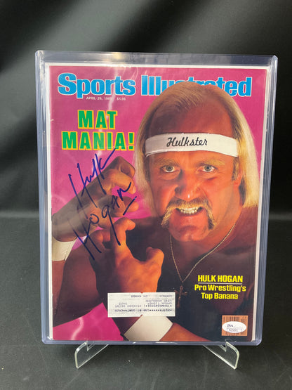 Hulk Hogan Sports Illustrated Wrestling JSA Certified Auto 1985