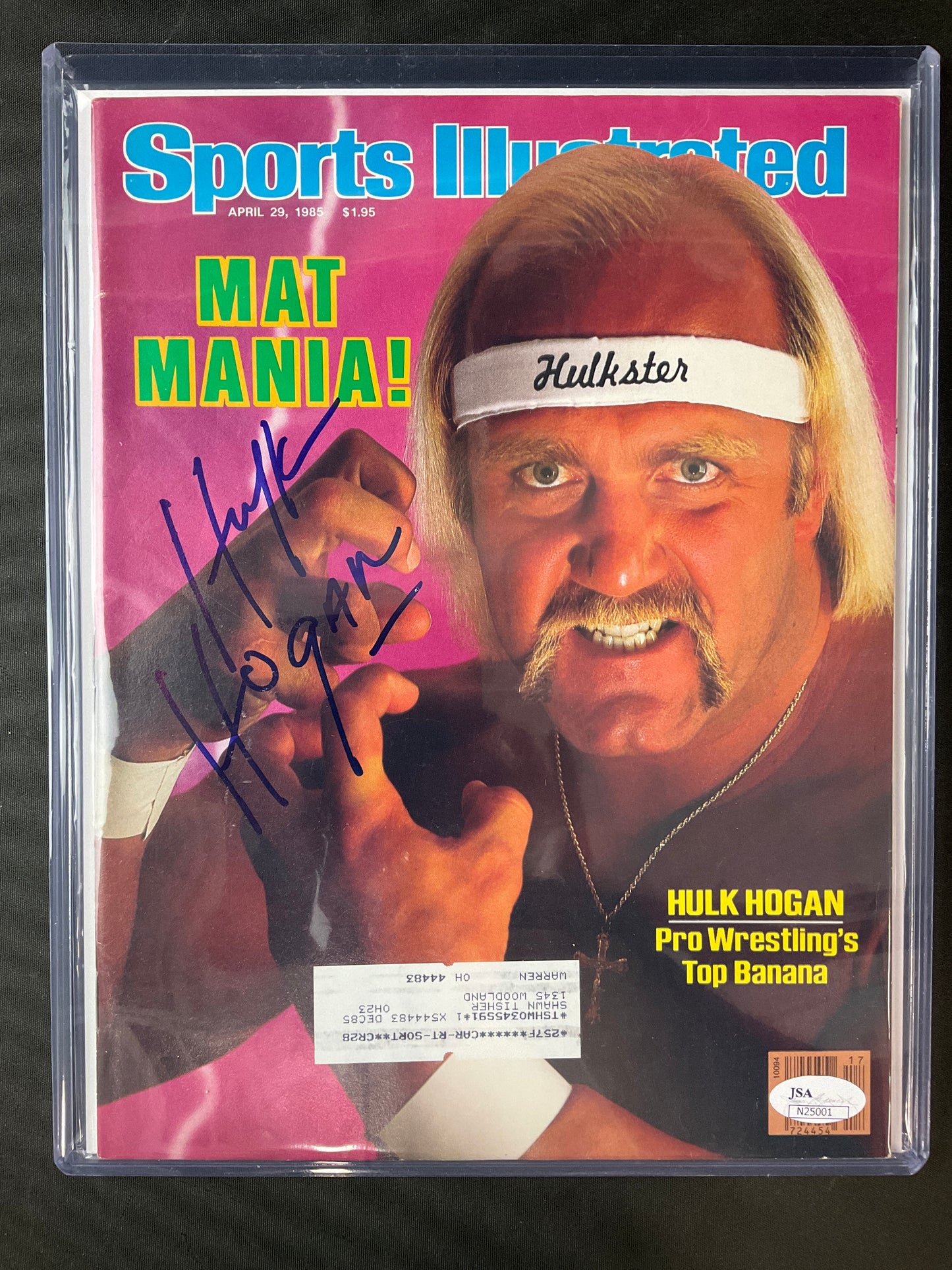 Hulk Hogan Sports Illustrated Wrestling JSA Certified Auto 1985