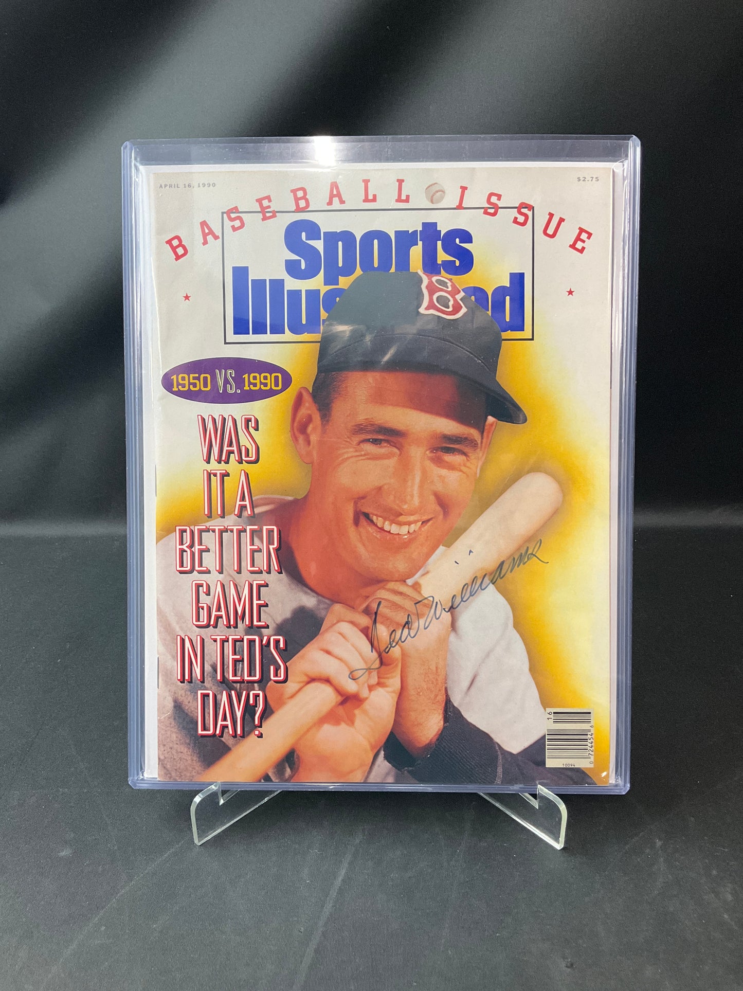 Ted Williams Sports Illustrated MLB JSA Certified Auto Boston Red Sox