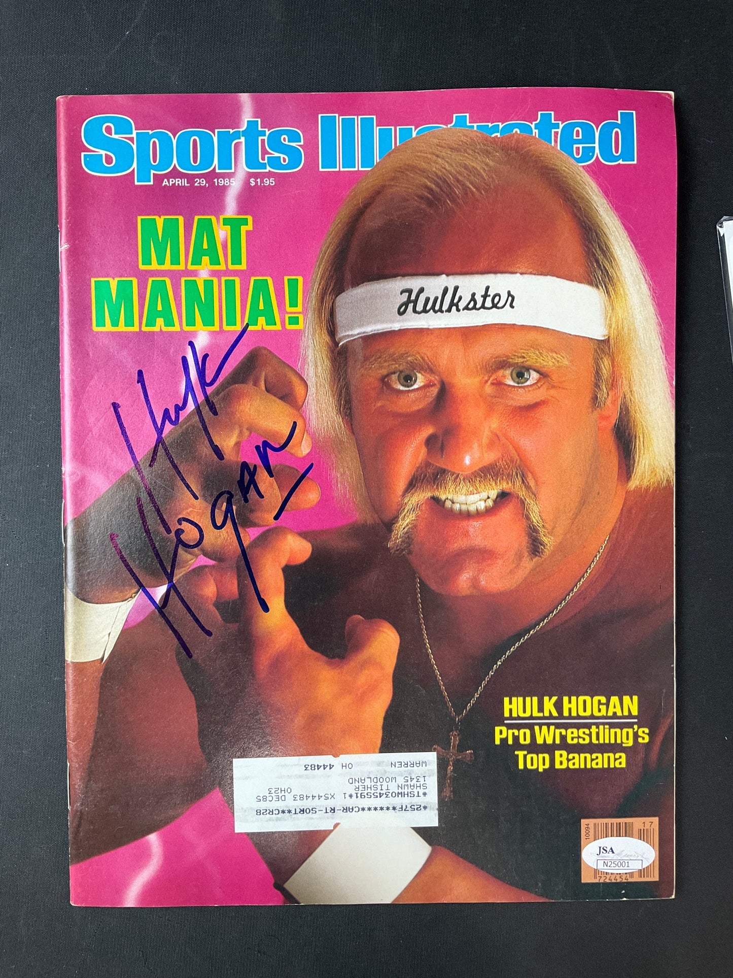 Hulk Hogan Sports Illustrated Wrestling JSA Certified Auto 1985