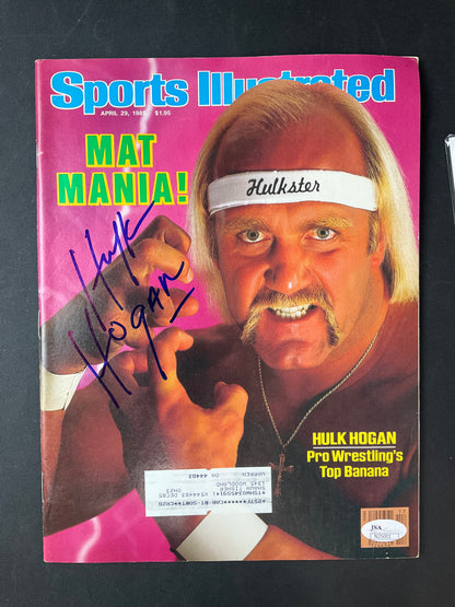 Hulk Hogan Sports Illustrated Wrestling JSA Certified Auto 1985