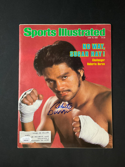 Roberto Duran Sports Illustrated Boxing JSA Certified Auto 1980