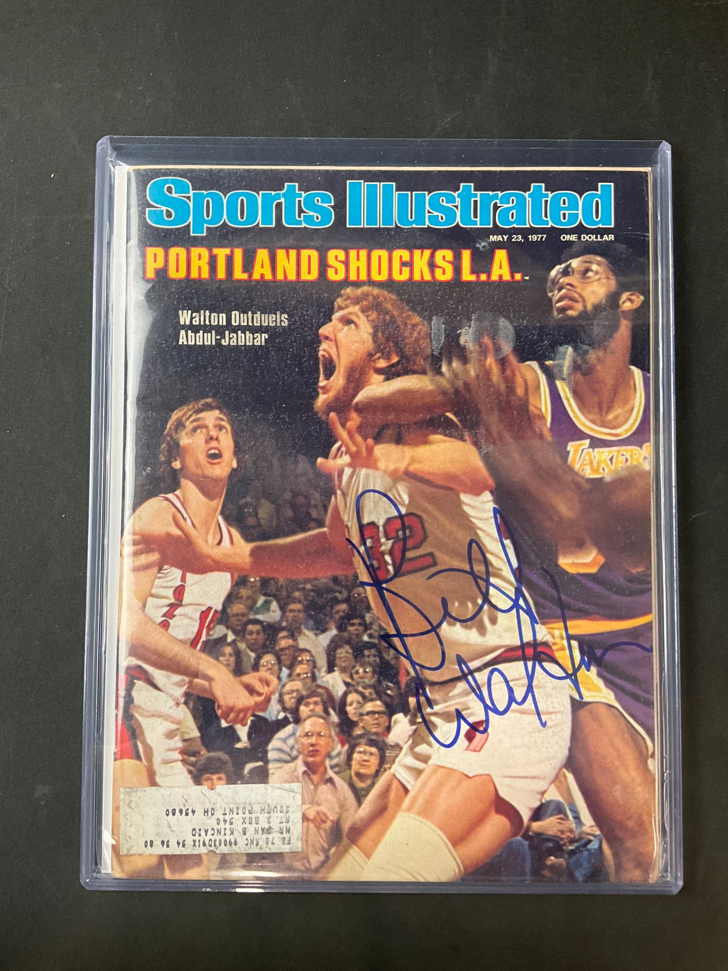 Bill Walton Sports Illustrated NBA JSA Certified Auto Portland Trailblazers 1977