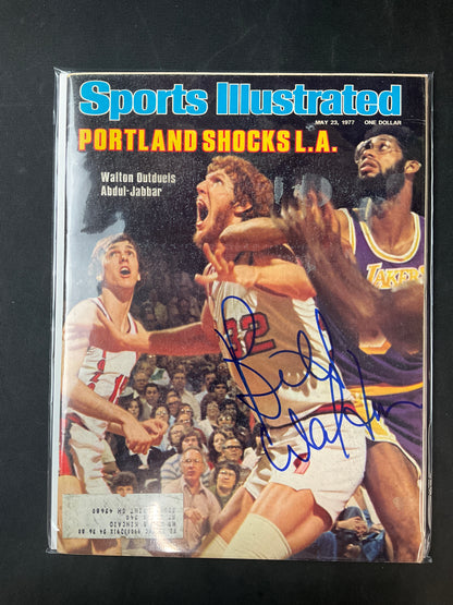 Bill Walton Sports Illustrated NBA JSA Certified Auto Portland Trailblazers 1977