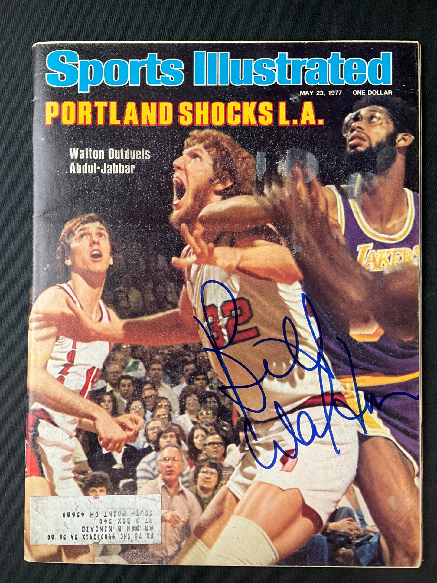 Bill Walton Sports Illustrated NBA JSA Certified Auto Portland Trailblazers 1977