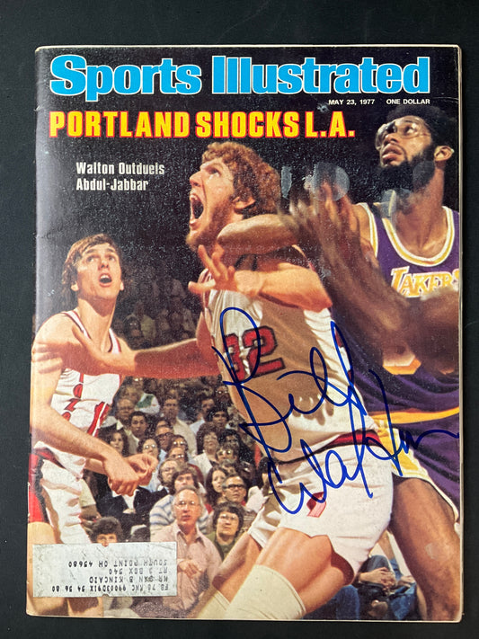 Bill Walton Sports Illustrated NBA JSA Certified Auto Portland Trailblazers 1977