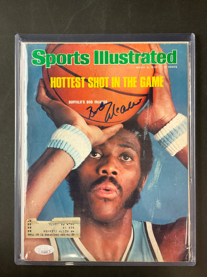 Bob McAdoo Sports Illustrated NBA JSA Certified Auto Buffalo Braves